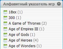 Пользуетесь ли вы "Алфавитным указателем игр"?