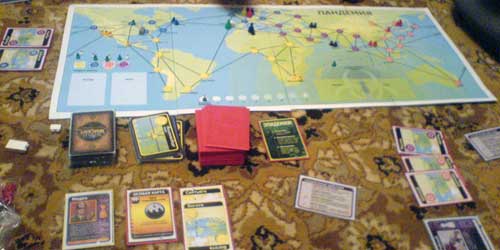 Начало партии в Pandemic